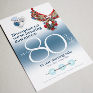 Micky's Jewelry Studio Needs a Moving Location Flyer | Flyer Design by see why