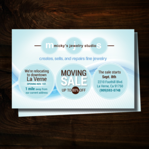 Flyer Design by uk for Micky's Jewelry Studio | Design: #11753050