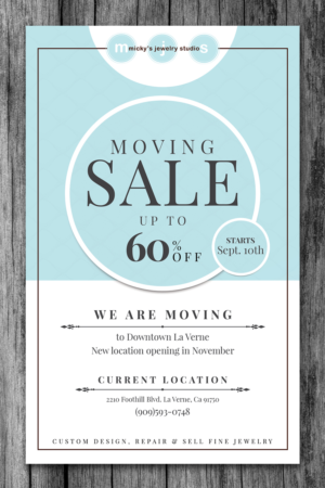 Flyer Design by sun_design for Micky's Jewelry Studio | Design: #11773200