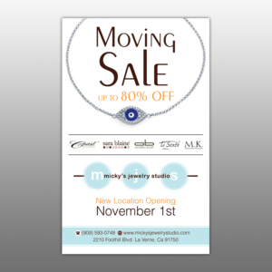 Diseño de Flyer por Mon01 para Micky's Jewelry Studio | Diseño: #11732983