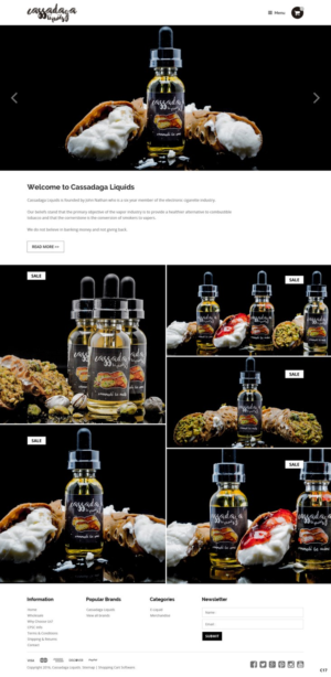 Web Design par pb pour Cassadaga Liquids, LLC | Design : #11738799
