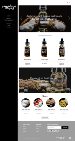 Web Design par pb pour Cassadaga Liquids, LLC | Design : #11738803