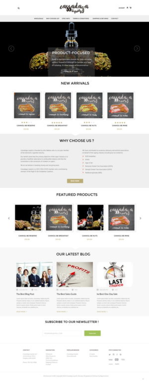 Web Design by pb for Cassadaga Liquids, LLC | Design: #11738812