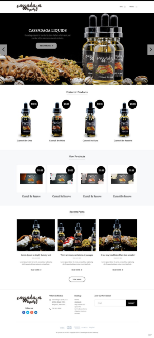 Web Design by pb for Cassadaga Liquids, LLC | Design: #11738813