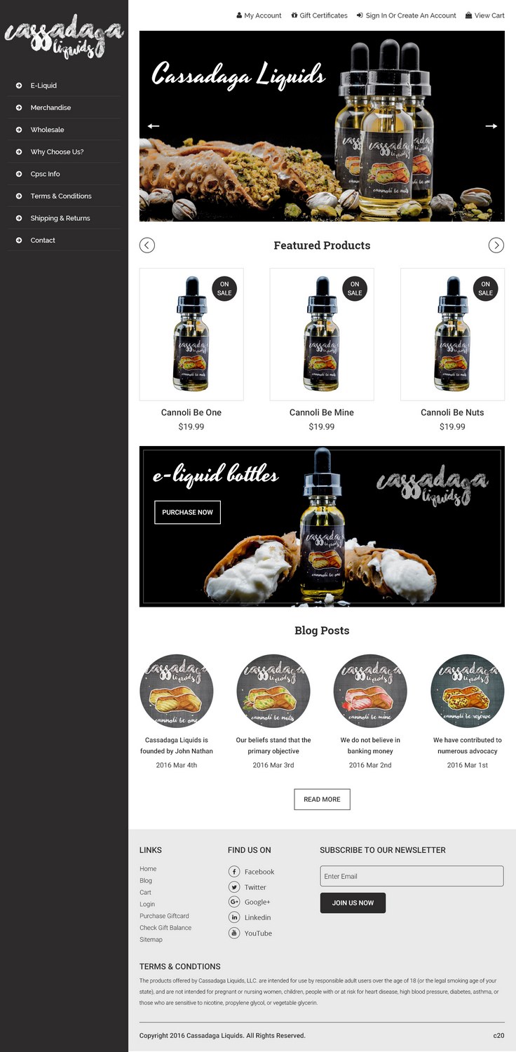 Web Design by pb for Cassadaga Liquids, LLC | Design #11738842