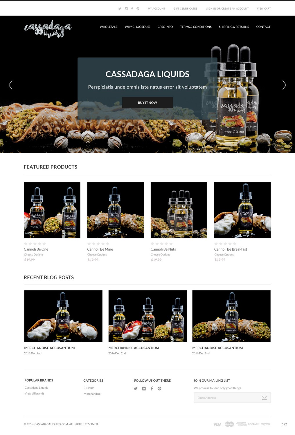 Web Design par pb pour Cassadaga Liquids, LLC | Design #11738843