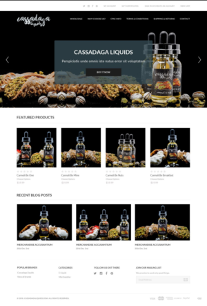 Web Design by pb for Cassadaga Liquids, LLC | Design: #11738843