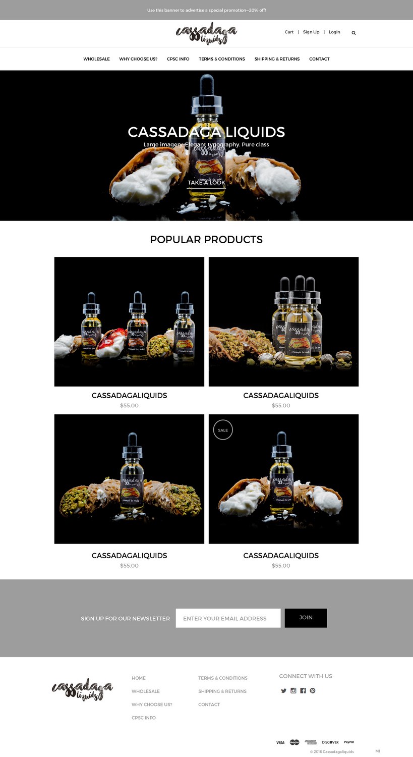 Web Design by pb for Cassadaga Liquids, LLC | Design #11738864