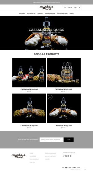 Web Design by pb for Cassadaga Liquids, LLC | Design: #11738864