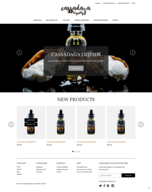 Web Design by pb for Cassadaga Liquids, LLC | Design: #11738866