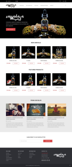 Web Design by pb for Cassadaga Liquids, LLC | Design: #11741011