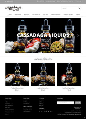 Web Design by pb for Cassadaga Liquids, LLC | Design: #11741012