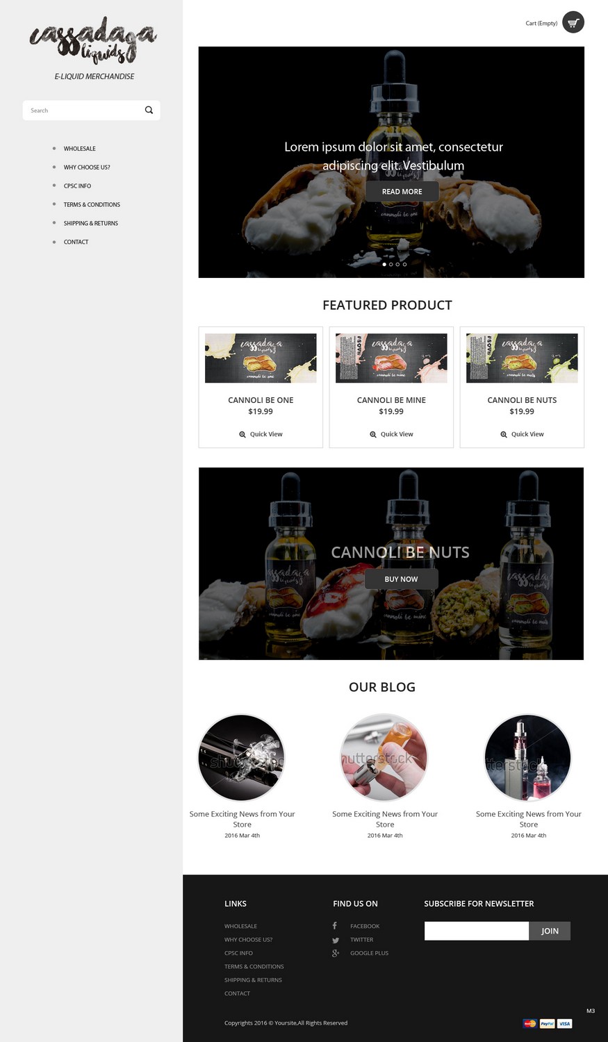 Web Design par pb pour Cassadaga Liquids, LLC | Design #11741013