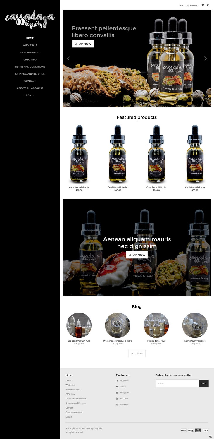 Web Design by pb for Cassadaga Liquids, LLC | Design #11741014