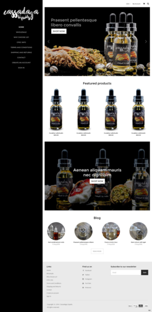 Web Design by pb for Cassadaga Liquids, LLC | Design: #11741014