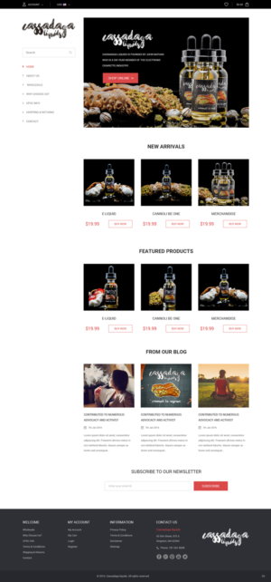 Web Design by pb for Cassadaga Liquids, LLC | Design: #11749459