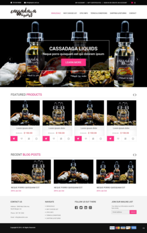 Web Design by pb for Cassadaga Liquids, LLC | Design: #11749460