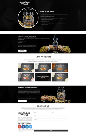 Web-Design von Black Stallions Impressive Solutions für Cassadaga Liquids, LLC | Design #11795141