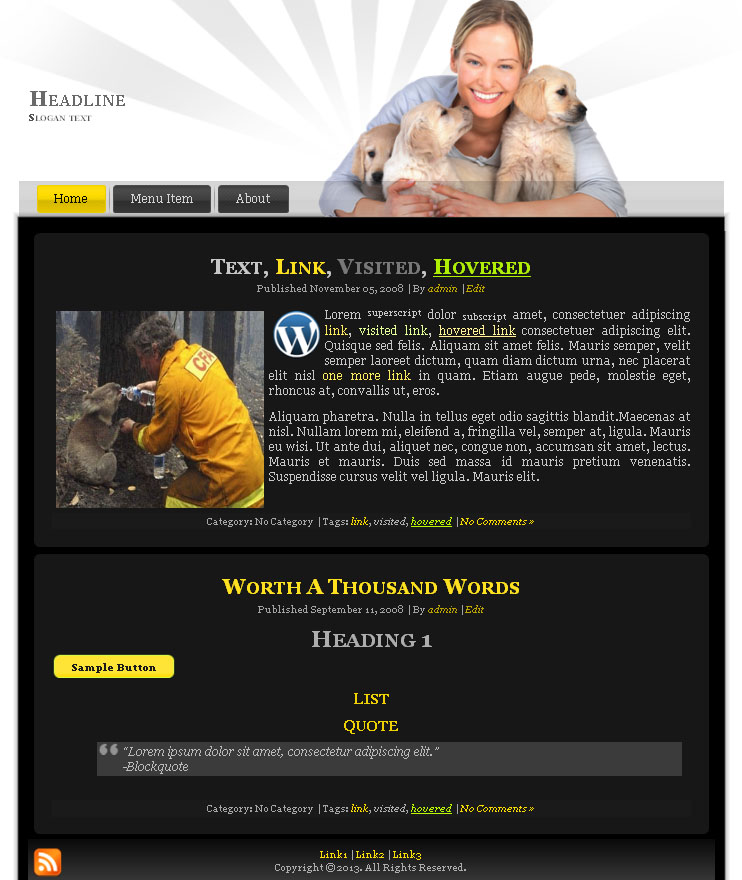 Wordpress Design by tarek_cs for this project | Design #2357455