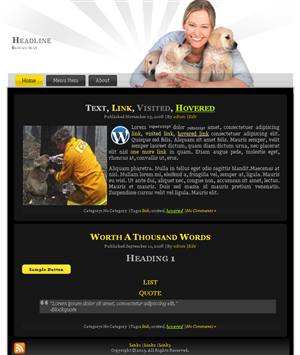 Wordpress Design by tarek_cs