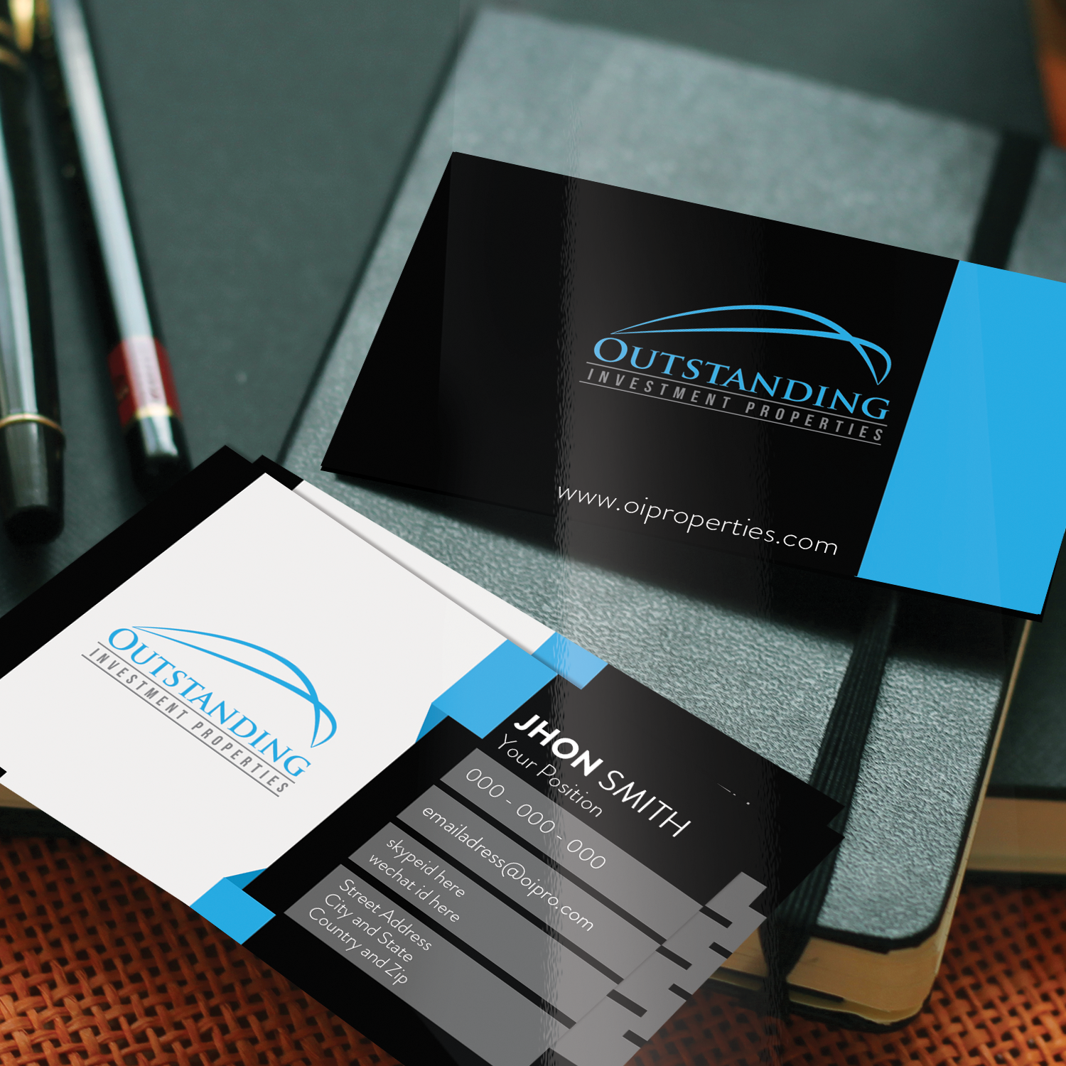 Business Card Design by franzouie19 for Outstanding Investment Properties, Ltd | Design #11740836