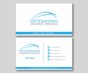 Business Card Design by ankurvats for Outstanding Investment Properties, Ltd | Design: #11738091