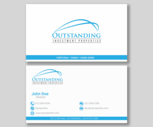 Business Card Design by ankurvats for Outstanding Investment Properties, Ltd | Design: #11738092