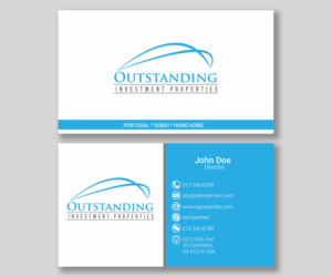 Design de Carte de Visite par ankurvats pour Outstanding Investment Properties, Ltd | Design : #11738095