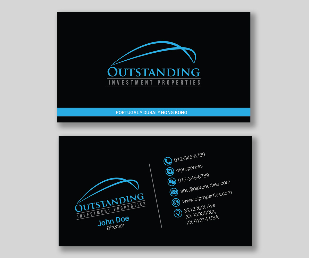Design de Carte de Visite par ankurvats pour Outstanding Investment Properties, Ltd | Design #11738099