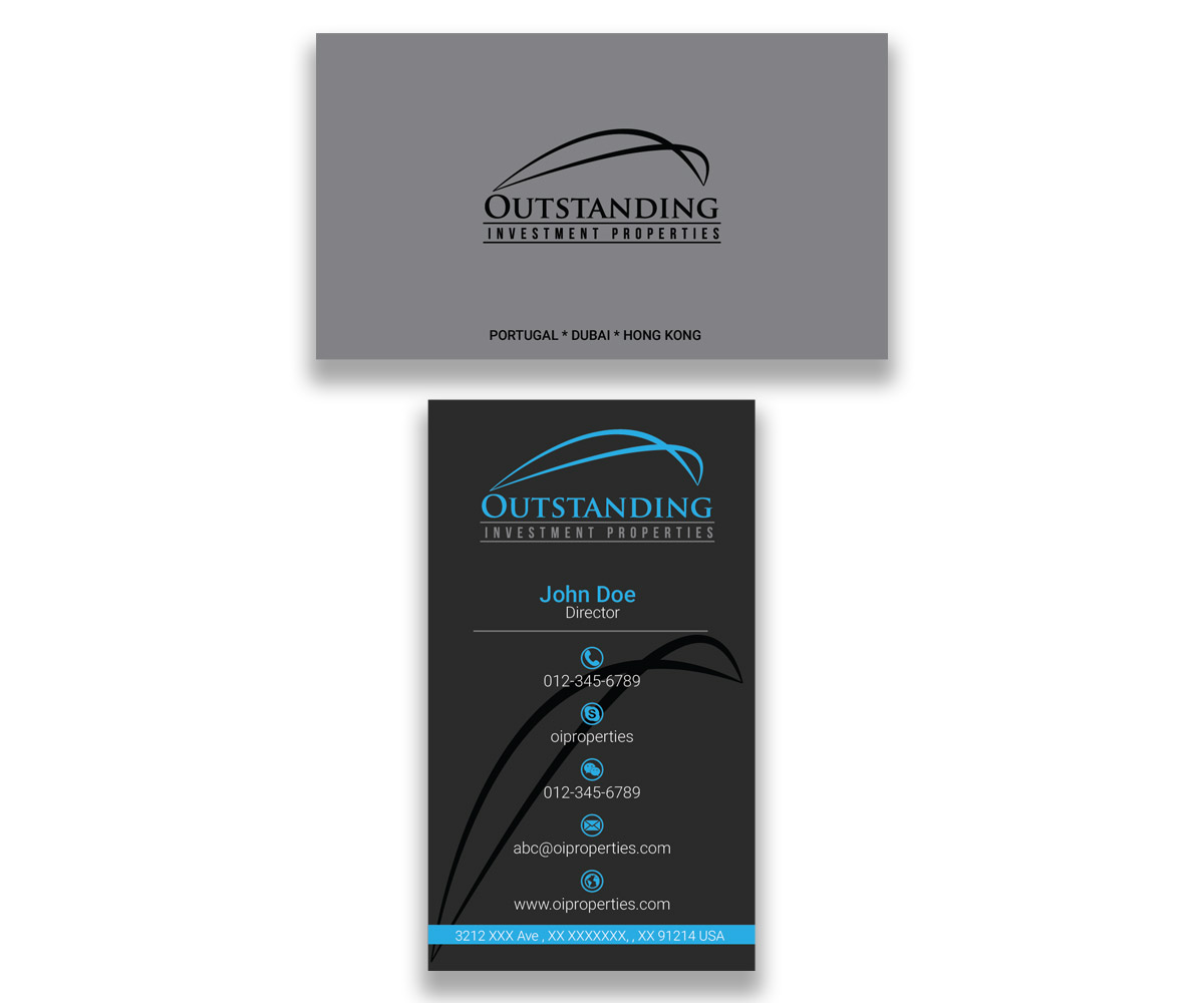 Design de Carte de Visite par ankurvats pour Outstanding Investment Properties, Ltd | Design #11744921