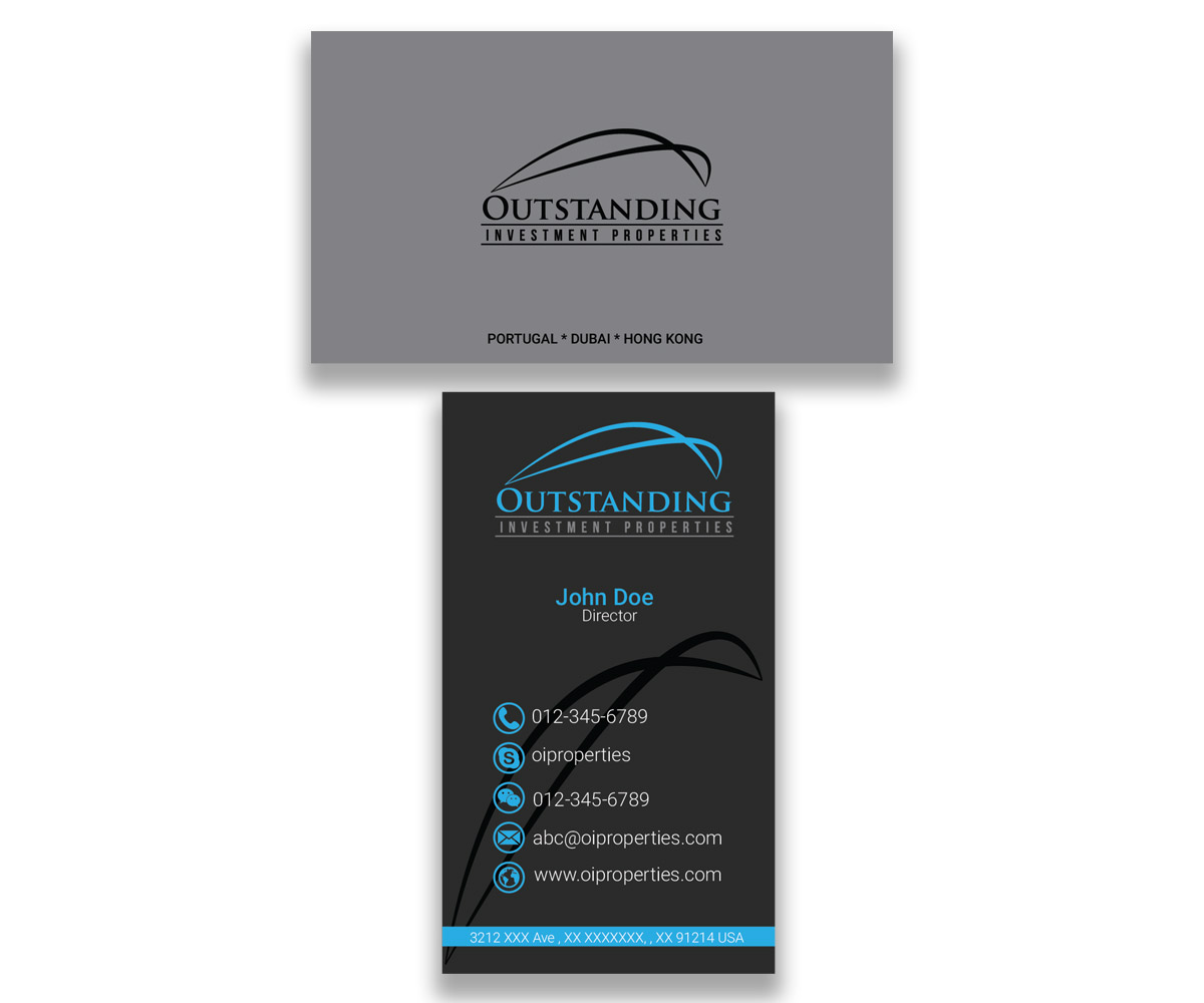 Design de Carte de Visite par ankurvats pour Outstanding Investment Properties, Ltd | Design #11744922