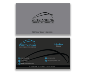Visitenkarten-Design von ankurvats für Outstanding Investment Properties, Ltd | Design: #11744923