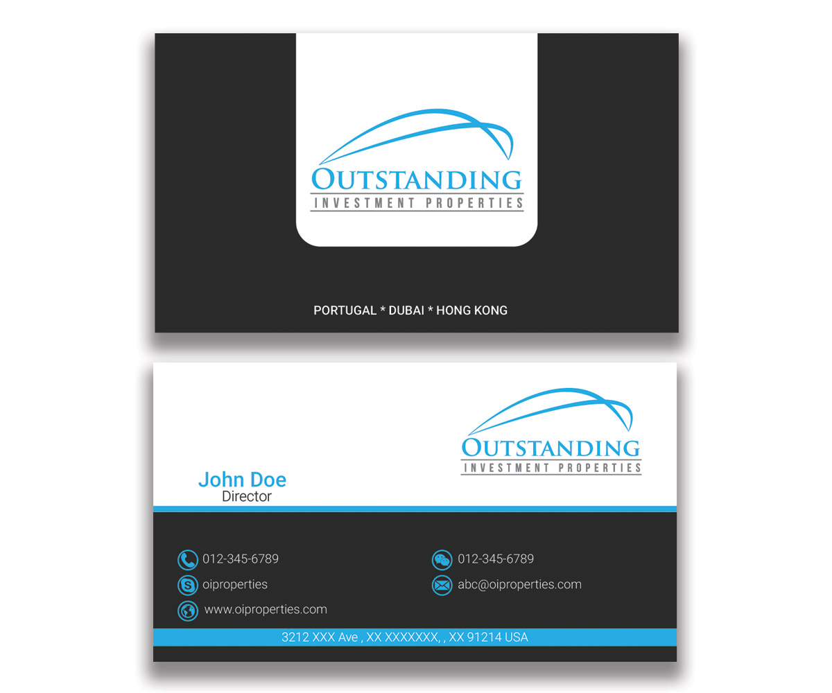 Design de Carte de Visite par ankurvats pour Outstanding Investment Properties, Ltd | Design #11746066