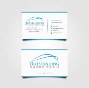 Business Card Design by Pointless Pixels India for Outstanding Investment Properties, Ltd | Design: #11748421