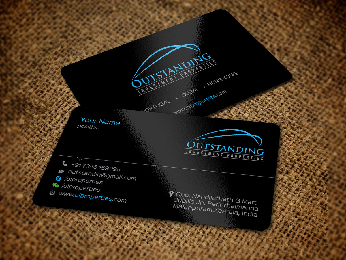 Business Card Design by snowymasterdesigns for Outstanding Investment Properties, Ltd | Design #11744444