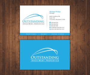Business Card Design by Stylez Designz for Outstanding Investment Properties, Ltd | Design: #11753293