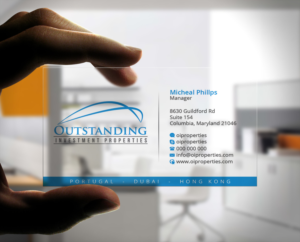 Outstanding Investment Properties business card | Business Card Design by Stylez Designz