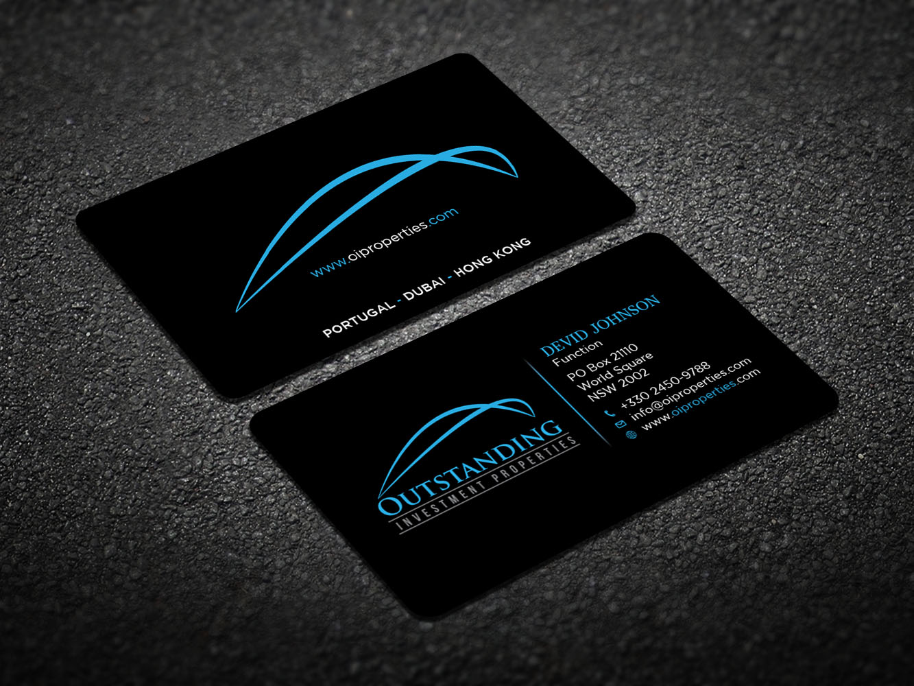 Diseño de Tarjeta de Presentación por Verified artistry (Design garden) para Outstanding Investment Properties, Ltd | Diseño #11738817