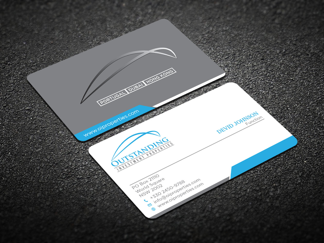 Business Card Design by Verified artistry (Design garden) for Outstanding Investment Properties, Ltd | Design #11738827