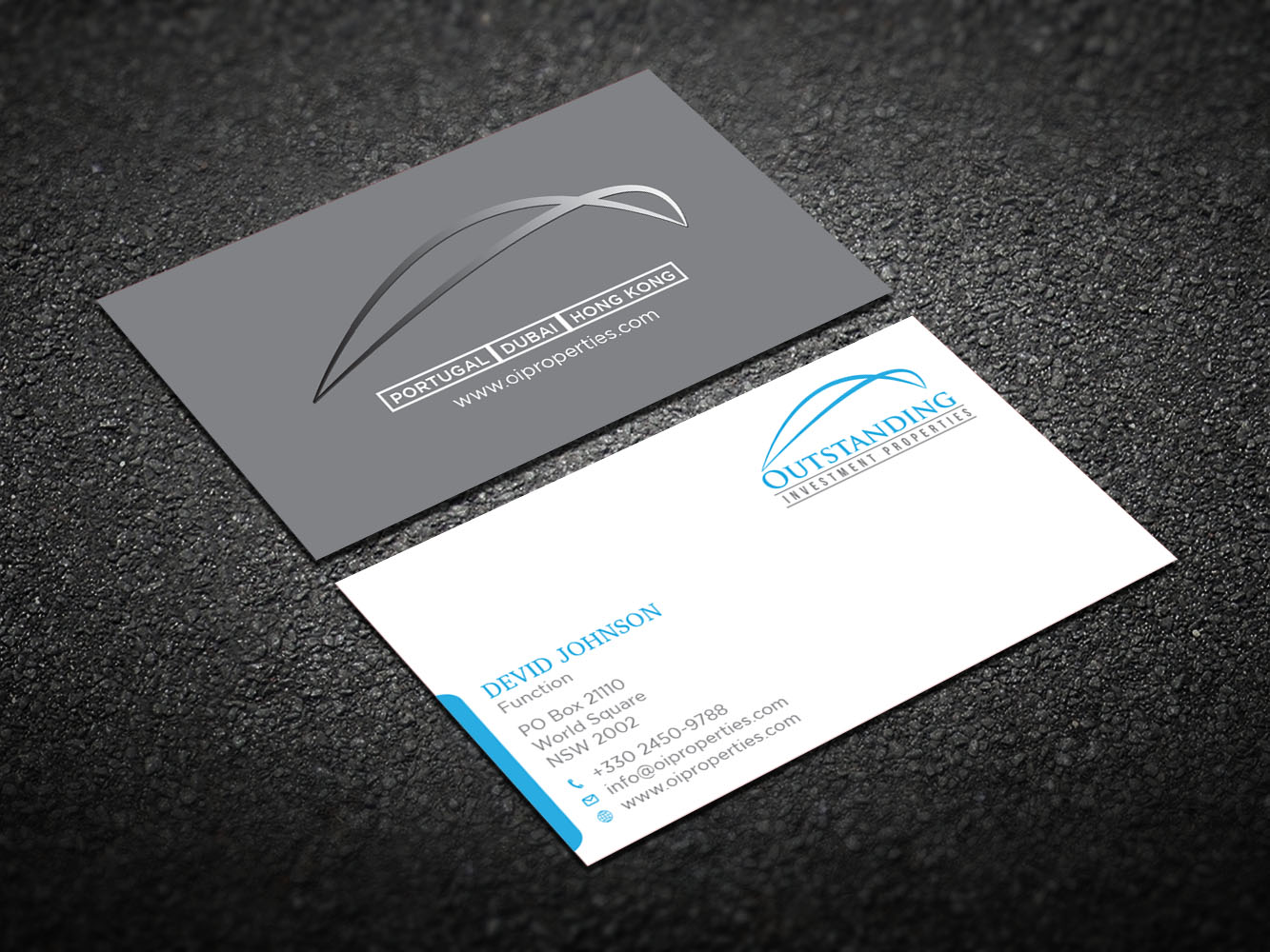 Diseño de Tarjeta de Presentación por Verified artistry (Design garden) para Outstanding Investment Properties, Ltd | Diseño #11738836