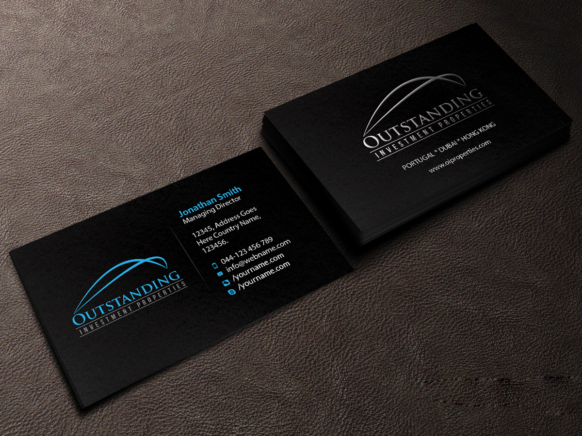 Business Card Design by Creations Box 2015 for Outstanding Investment Properties, Ltd | Design #11750071