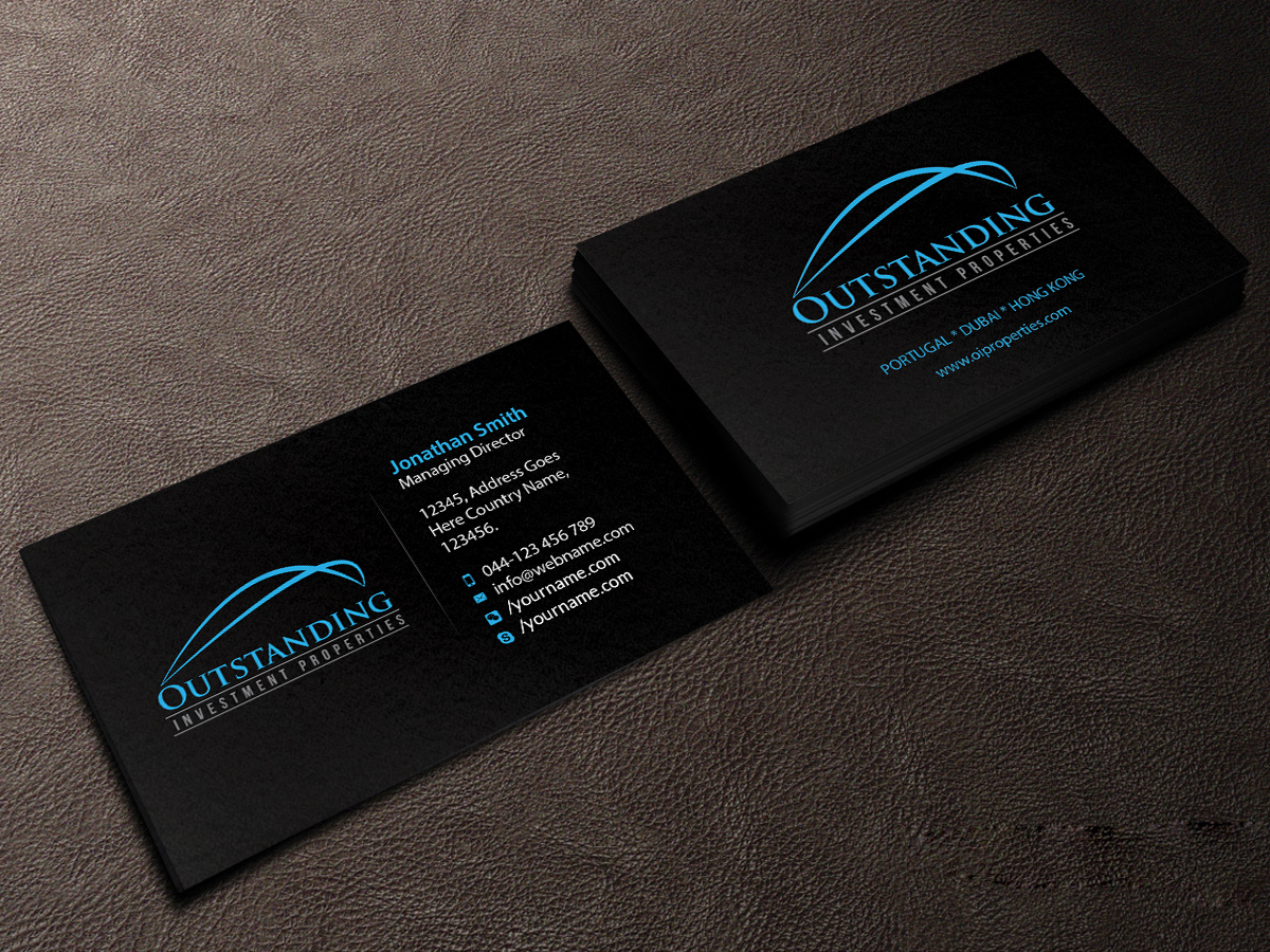 Business Card Design by Creations Box 2015 for Outstanding Investment Properties, Ltd | Design #11750075