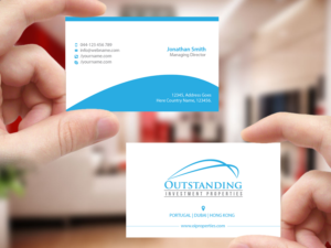 Business Card Design by Creations Box 2015 for Outstanding Investment Properties, Ltd | Design: #11750089