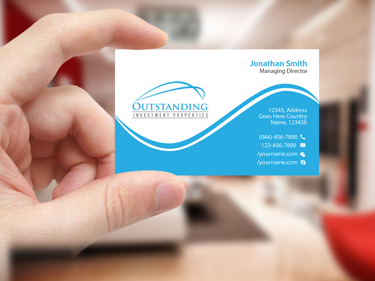 Business Card Design by Creations Box 2015 for Outstanding Investment Properties, Ltd | Design #11750854