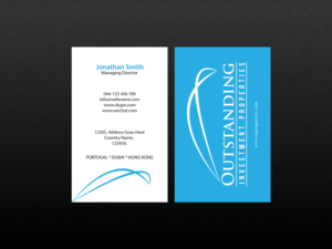 Business Card Design by Creations Box 2015 for Outstanding Investment Properties, Ltd | Design: #11750858