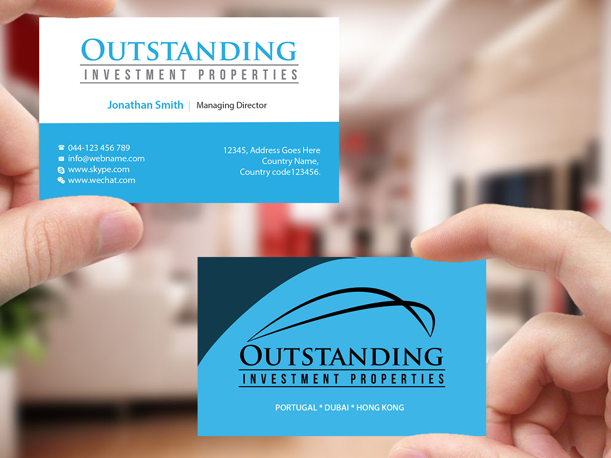 Business Card Design by Creations Box 2015 for Outstanding Investment Properties, Ltd | Design #11750863