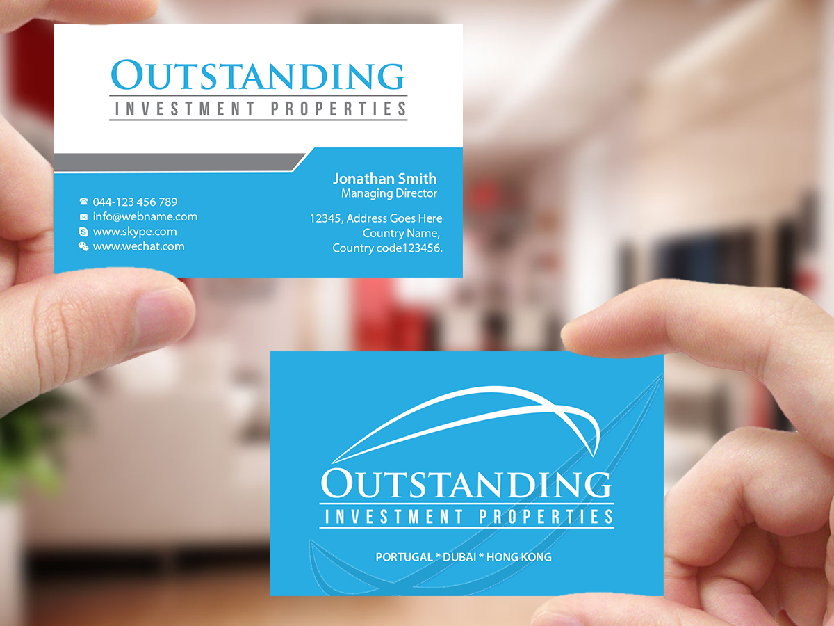 Business Card Design by Creations Box 2015 for Outstanding Investment Properties, Ltd | Design #11750864