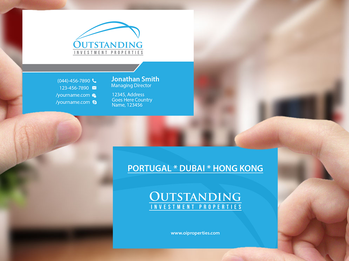 Business Card Design by Creations Box 2015 for Outstanding Investment Properties, Ltd | Design #11750879