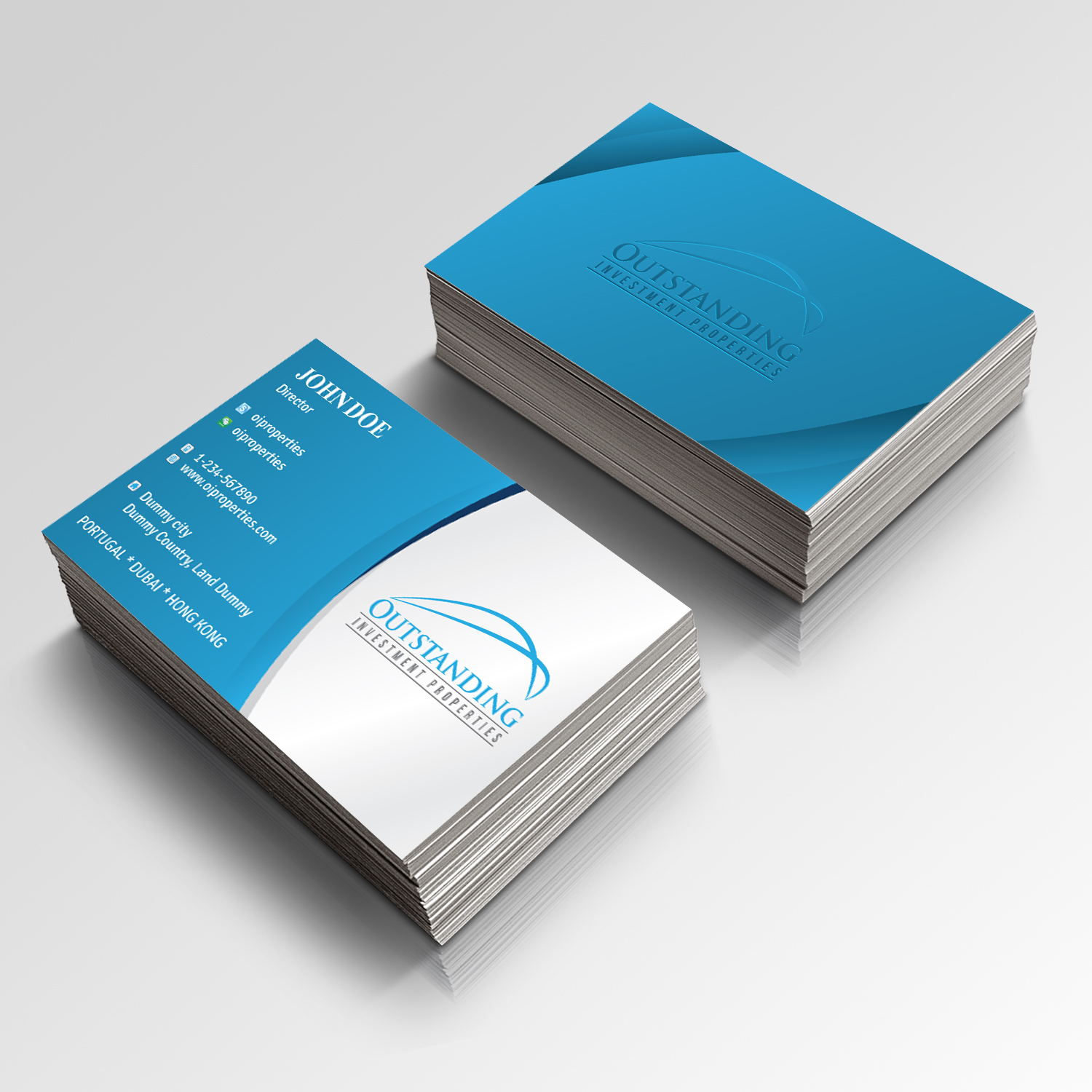 Diseño de Tarjeta de Presentación por Creative Jiniya para Outstanding Investment Properties, Ltd | Diseño #11739155