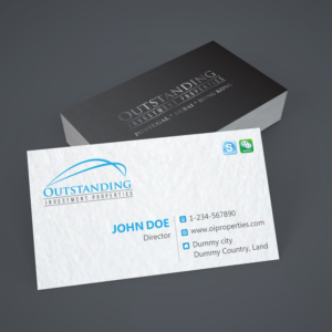Visitenkarten-Design von Creative Jiniya für Outstanding Investment Properties, Ltd | Design: #11739158
